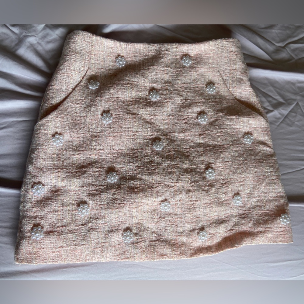 Miami Pink Tweed Skirt